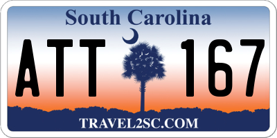 SC license plate ATT167