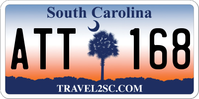 SC license plate ATT168