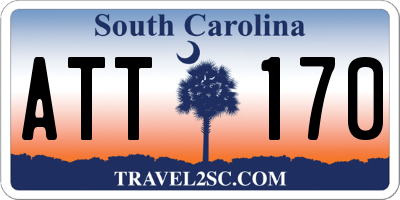 SC license plate ATT170