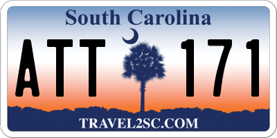 SC license plate ATT171