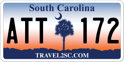 SC license plate ATT172