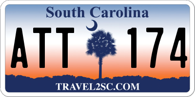 SC license plate ATT174