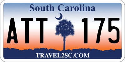 SC license plate ATT175