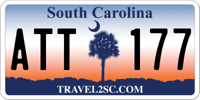 SC license plate ATT177