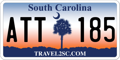 SC license plate ATT185