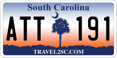 SC license plate ATT191