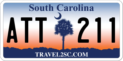SC license plate ATT211