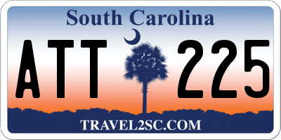 SC license plate ATT225
