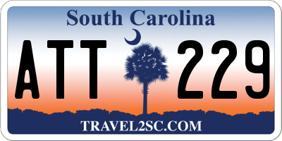 SC license plate ATT229