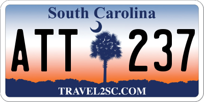 SC license plate ATT237