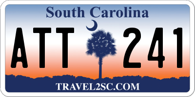 SC license plate ATT241