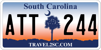 SC license plate ATT244