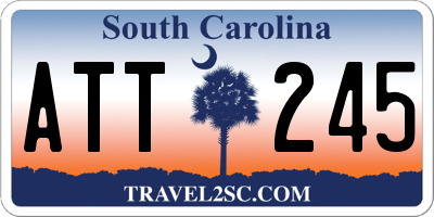 SC license plate ATT245