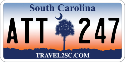 SC license plate ATT247