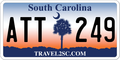 SC license plate ATT249