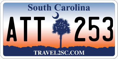 SC license plate ATT253
