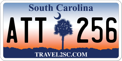 SC license plate ATT256