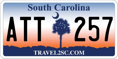 SC license plate ATT257