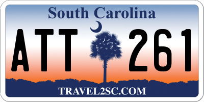 SC license plate ATT261