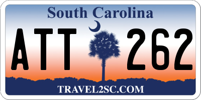 SC license plate ATT262