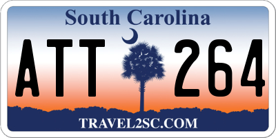 SC license plate ATT264