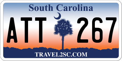 SC license plate ATT267