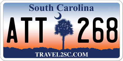 SC license plate ATT268