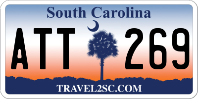 SC license plate ATT269