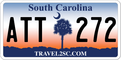 SC license plate ATT272