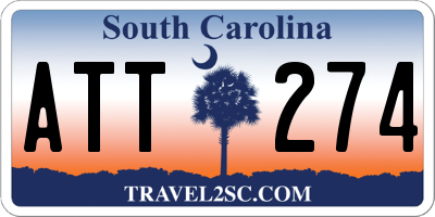 SC license plate ATT274