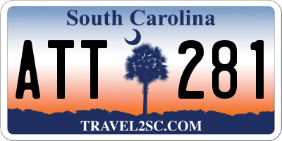 SC license plate ATT281