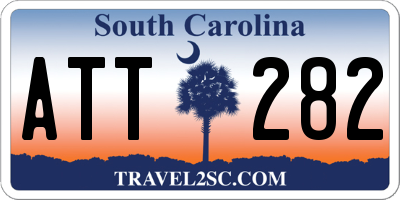 SC license plate ATT282