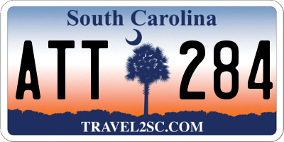 SC license plate ATT284