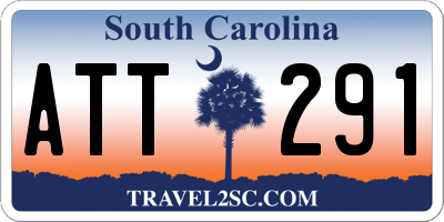SC license plate ATT291