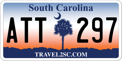 SC license plate ATT297