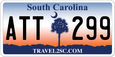 SC license plate ATT299