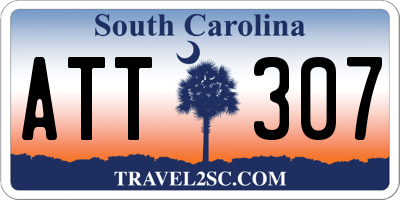 SC license plate ATT307