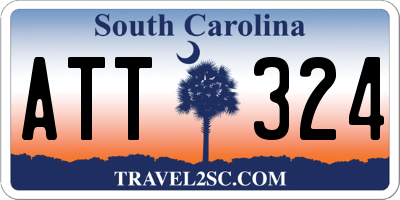 SC license plate ATT324