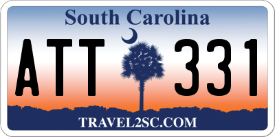 SC license plate ATT331