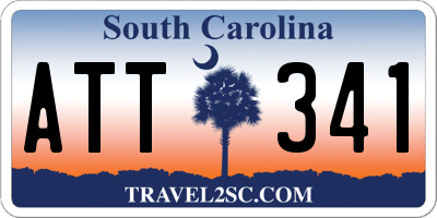 SC license plate ATT341