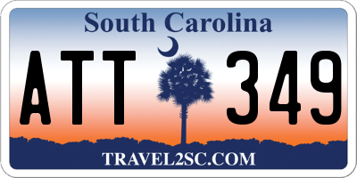 SC license plate ATT349