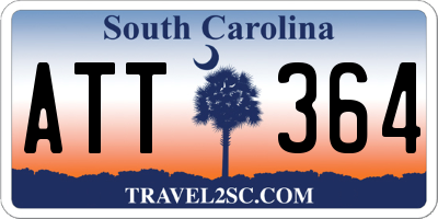 SC license plate ATT364
