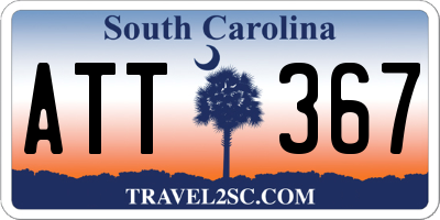 SC license plate ATT367
