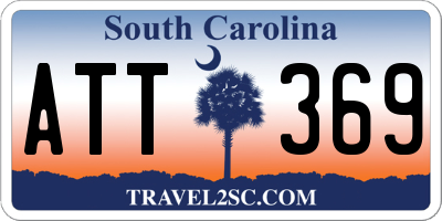 SC license plate ATT369