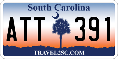 SC license plate ATT391