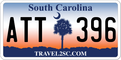 SC license plate ATT396