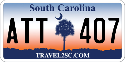 SC license plate ATT407