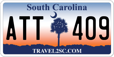 SC license plate ATT409