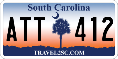 SC license plate ATT412