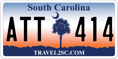 SC license plate ATT414